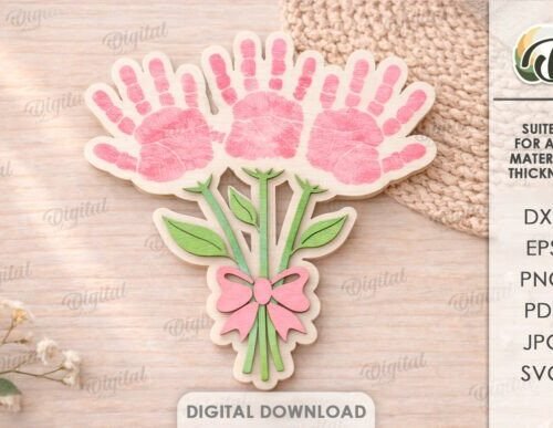 3D Mothers Day Gift Laser 144927428 Creativo Digital